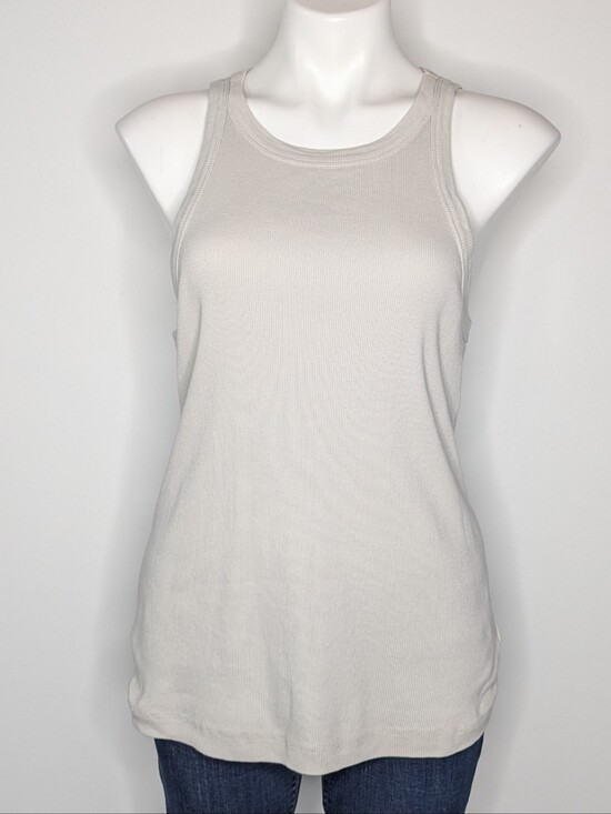 James Perse Tops - Standard James Perse Grey Ribbed Casual Basic Cotton Tank Top 4